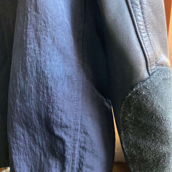 ACNE STUDIOS bomber jacket with leather sleeves Mens Small/M or - Woman Medium - Picture 3 of 13